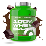 Scitec Nutrition 100% Whey Isolate Drink Powder with Added Amino Acids Πρωτεΐνη Ορού Γάλακτος Χωρίς Γλουτένη 2000gr Chocolate