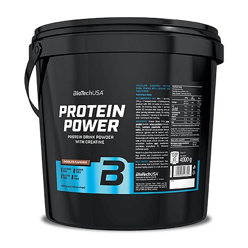 Biotech USA Protein Power with Creatine Χωρίς Γλουτένη & Λακτόζη 4000gr