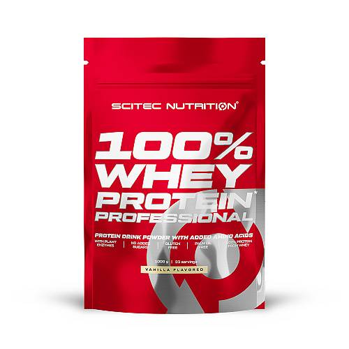 Scitec Nutrition 100% Whey Professional with Added Amino Acids Πρωτεΐνη Ορού Γάλακτος Χωρίς Γλουτένη 1000gr