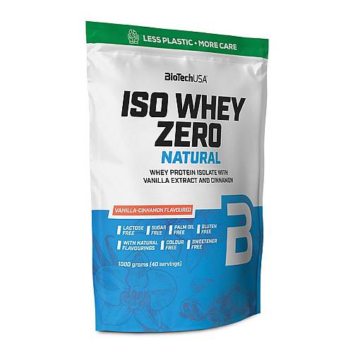 Biotech USA Iso Whey Zero Natural Πρωτεΐνη Ορού Γάλακτος Χωρίς Γλουτένη & Λακτόζη 1000gr