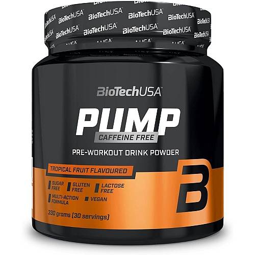Biotech USA Pump Caffeine Free Συμπλήρωμα Pre Workout 330gr