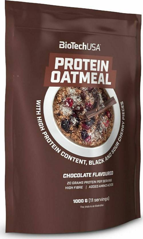 Biotech USA Μούσλι Βρώμης Protein Oatmeal Chocolate-Black Cherry-Sour Cherry 1000gr
