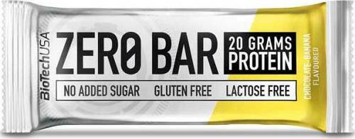 Biotech USA Zero Bar with Native Whey Isolate Μπάρα με 40% Πρωτεΐνη & Γεύση Σοκολάτα Μπανάνα 50gr