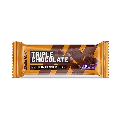 Biotech USA Dessert Μπάρα Πρωτεΐνης με Γεύση Triple Chocolate Cocoa Beans 50gr