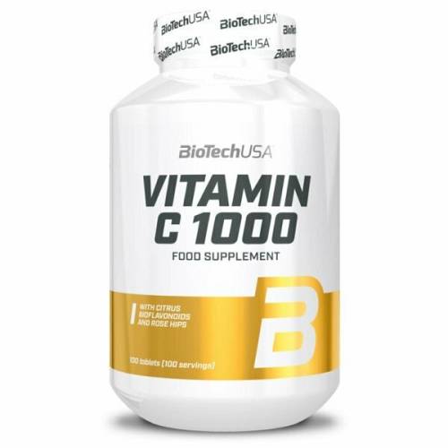 Biotech USA Vitamin C 1000 with Citrus, Bioflavonoids & Rose Hips Βιταμίνη για Ενέργεια & Ανοσοποιητικό 1000mg