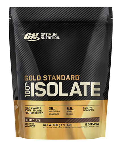 Optimum Nutrition Gold Standard 100% Isolate Πρωτεΐνη Ορού Γάλακτος Χωρίς Γλουτένη 450gr