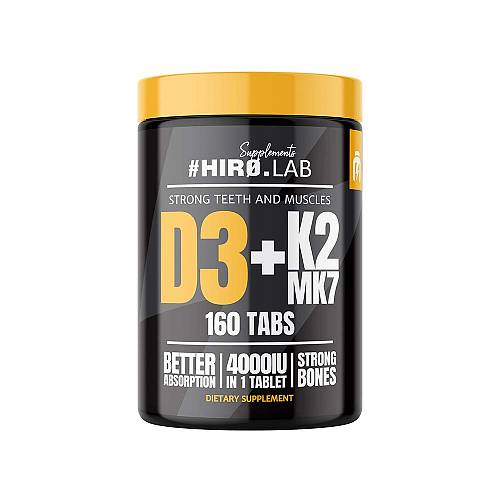 Hiro.Lab Vitamin D3 4000IU + K2 MK7 – 160tabs