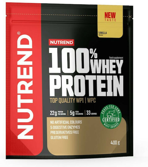 Nutrend 100% Whey Πρωτεΐνη Ορού Γάλακτος Χωρίς Γλουτένη 400gr