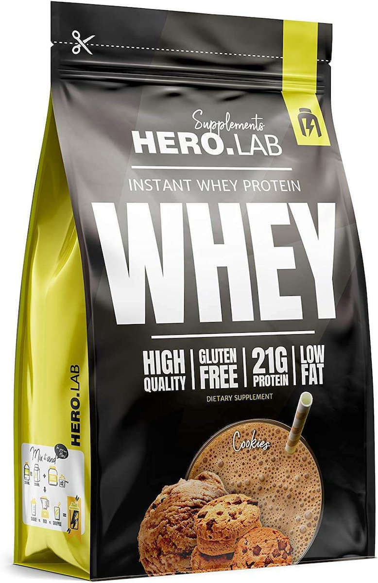 Hiro.Lab Instant Whey Πρωτεΐνη Ορού Γάλακτος Χωρίς Γλουτένη 750gr