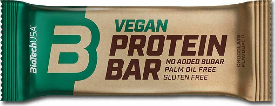 Biotech USA Vegan Μπάρα με 12gr Πρωτεΐνης & Γεύση Σοκολάτα 50gr