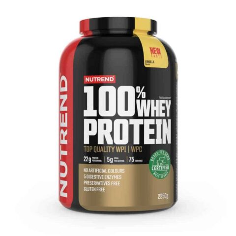 Nutrend 100% Whey Πρωτεΐνη Ορού Γάλακτος Χωρίς Γλουτένη 2250gr