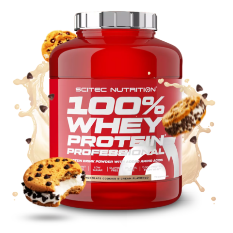 Scitec Nutrition 100% Whey Professional with Added Amino Acids Πρωτεΐνη Ορού Γάλακτος Χωρίς Γλουτένη 2350gr